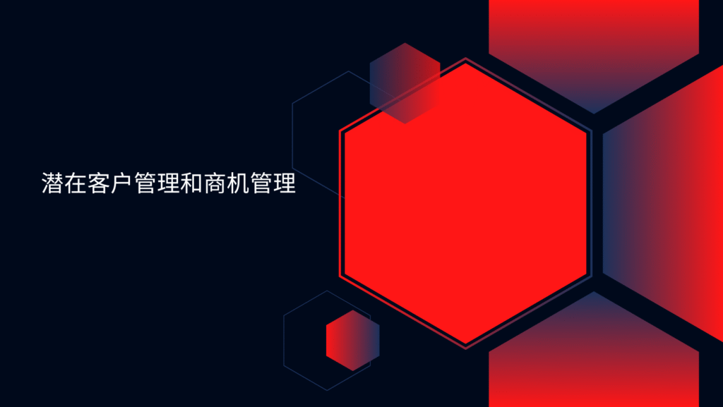 潜在客户管理和商机管理